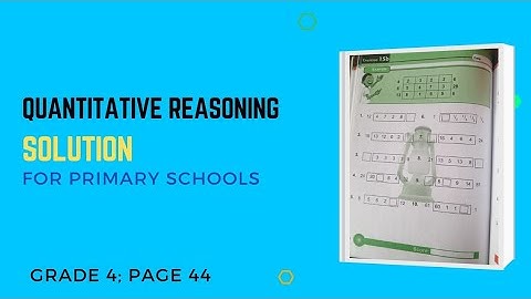 Quantitative Reasoning Solutions for Primary|Lantern Steps Quantitative Reasoning examples Book 4
