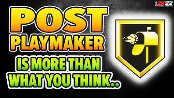 Your build needs POST PLAYMAKER badge.. Here