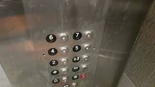 Modernized Vintage 1970 Montgomery Traction Elevators at UCLA Parking Structure 2 Los Angeles, CA