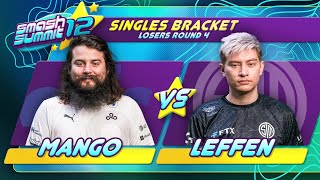 Mang0 vs Leffen - Singles Bracket: Losers Round 4 - Smash Summit 12 | Falco vs Fox