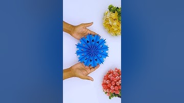 Paper Folding and Cutting Snowflake | 3D Christmas DIY Craft