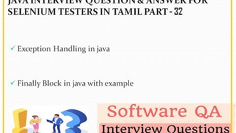 Finally block in java exception handling | try catch finally block in java | Tamil | QE Tech
