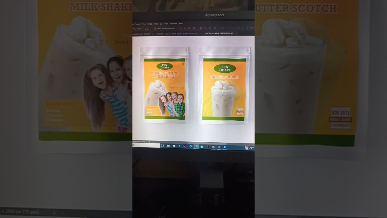 Butter scotch powder drink packaging design 🤩🤩. #trending #shortsvideo #youtubeshorts #viral #shorts