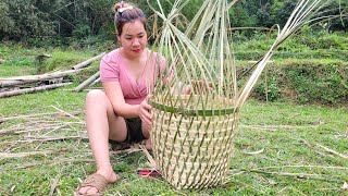 How To Weave Bamboo Baskets By Hand  Mountain Rural Life | Lý Thị Hoa