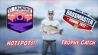 HOTSPOTS!! St. Lawrence River Bassmaster Fishing 2022