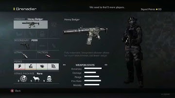 COD Ghosts:Create a soldier main menu.Charecter customization
