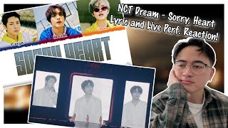 NCT Dream - Sorry, Heart Lyric   Live Reaction! | this song makes you want to bawl your eyes out