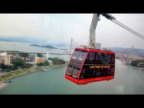 [4K] ĐI CÁP TREO 200m - SUN WORLD HẠ LONG PARK 2018