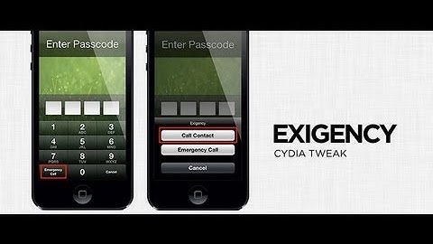 Exigency Cydia Tweak: Call from A Protected Lockscreen on iPhone