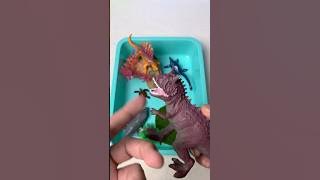 Satisfying Review Miniature Dinosaur Toys Carnotaurus, Mosasaurus brick, ... | ASMR Video #shorts