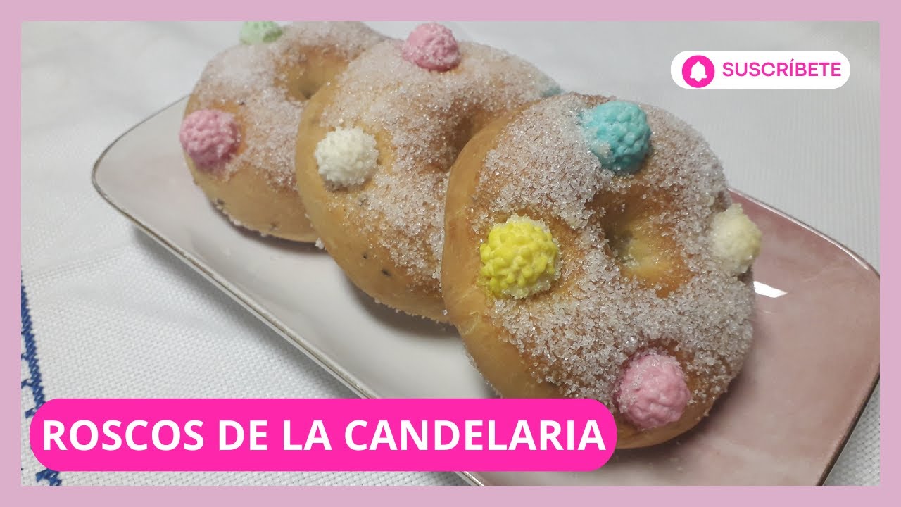 Roscos de la Candelaria, dulce típico de Sabiote (Jaén) y otros pueblos andaluces el 2 de febrero.