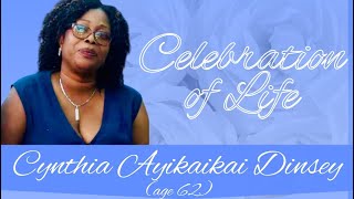TPBONSU MEDIA LIVE: CYNTHIA AYIKAIKAI DINSEY (62) CELEBRATION OF LIFE BURIAL & FUNERAL