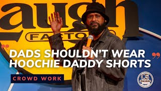 Dads Shouldn’t Wear Hoochie Daddy Shorts - Comedian Sydney Castillo - Chocolate Sundaes CROWD WORK by Chocolate Sundaes Comedy 102,687 views 13 days ago 6 minutes, 28 seconds