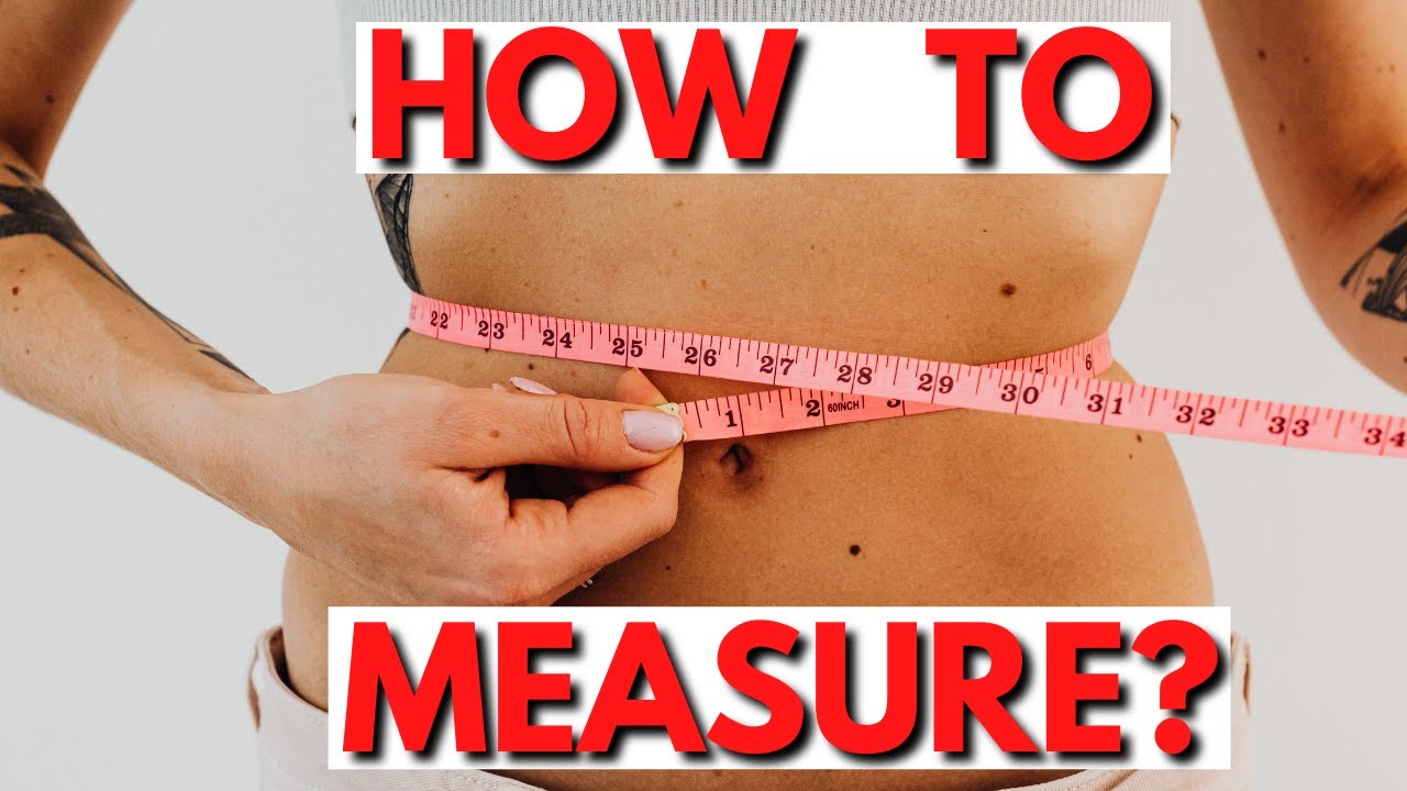 How to measure your waist with a measuring tape 