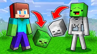 Jj And Mikey Turn Into Mobs - Minecraft Maizen Animations