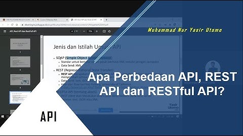 Pengenalan API serta Perbedaan Antara API, REST API dan RESTFUL API