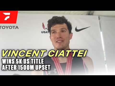 Ciattei Finally Earns His Gold Over 5K at the 2026 USATF Championships | Post-Race Interview