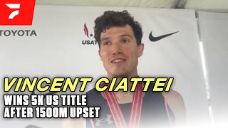 Ciattei Finally Earns His Gold Over 5K at the 2026 USATF Championships | Post-Race Interview
