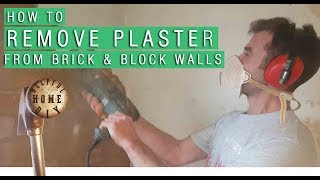 How to remove plaster from brick walls the easy way