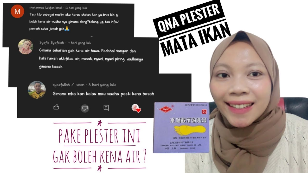 PART 3 QnA CARA MENGHILANGKAN MATA IKAN PAKE PLESTER TERUS WUDHU NYA