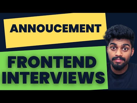 Announcing Frontend Interview Series  |  Frontend Interview Series | Rohan Prasad