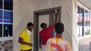 BUILDING IN GHANA,EXTERIOR PAINTING.|| THE QUARSHIE'S Vlog# 59