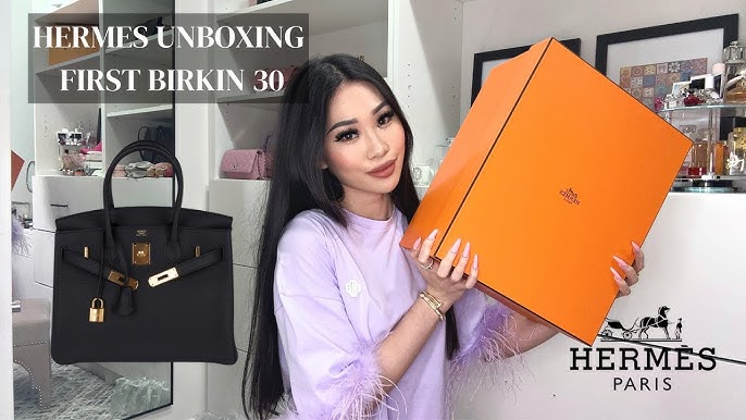 Unbox my Hermes bag with me .. 