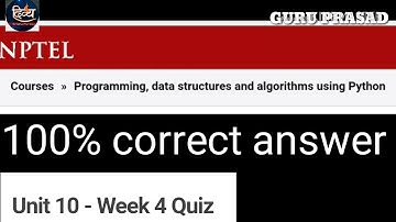 NPTEL - PYTHON ASSIGNMENT SOLUTION OF WEEK 4