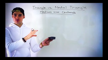 MPM2D Grade 10 Math (Ontario, Canada) - Centroid of Triangle vs Medial Triangle