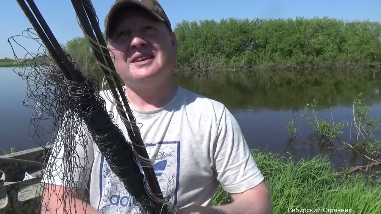 Маленький ручей, полный рыбы. Рыбалка на паук подьемник.