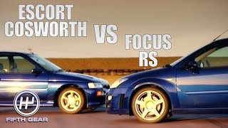 Escort Cosworth VS Focus RS | Fifth Gear Classic