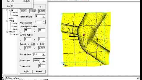 Create NURBS surface from point cloud