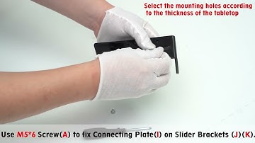 TOPSKY KB-001 Keyboard Tray Installation