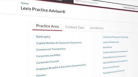 Rethink Practical Guidance With Lexis Practice Advisor®