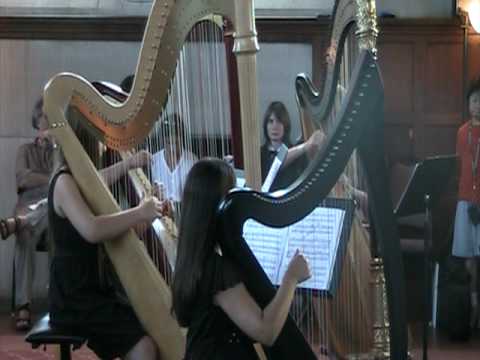 Harp Ensemble, coach, Alisa Coffey and Alison Simp...