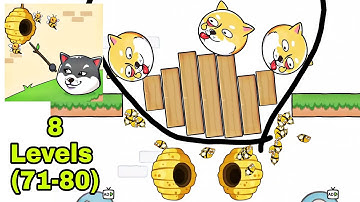 Doge Rescue: Draw To Save  -  Part 8 levels 71 to 80  Gameplay Walkthrough  ARMA (iOS & Android)