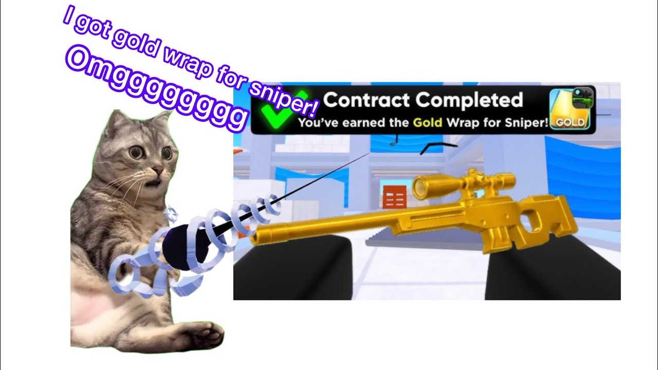 I got the gold wrap on sniper #roblox#rivals#inshot#longvideo - YouTube