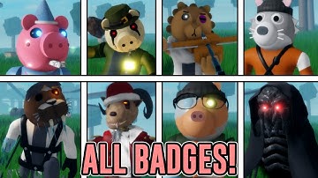 HOW TO GET ALL BADGES AND MORPHS IN ACCURATE PIGGY RP: THE RETURN & THE PIGGY BATTLE! | ROBLOX