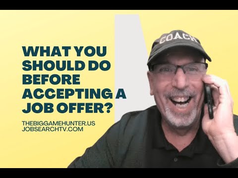 What You Should Do Before Accepting a Job Offer? | JobSearchTV.com ...
