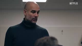 Halftime Pep Guardiola talk to Manchester City.. Treble Winners mentally 👏