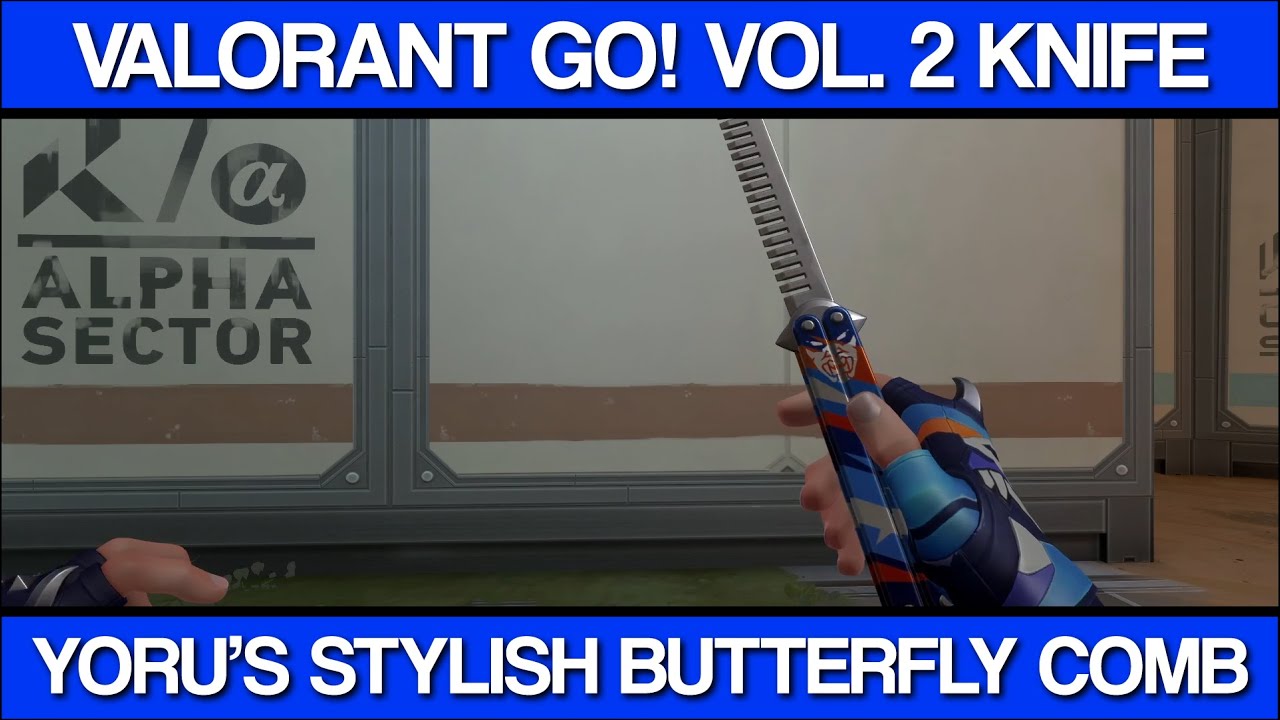 Yoru's Stylish Butterfly Comb VALORANT Go! Vol. 2 Knife Showcase