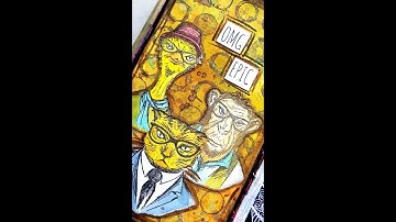 Aussie YouTube Hops August Mixed Media Art Journal Page