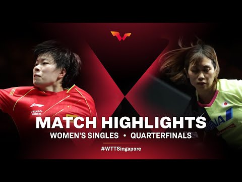 Wang Yidi vs Hitomi Sato | WTT Cup Finals Singapore 2021 | WS | QF