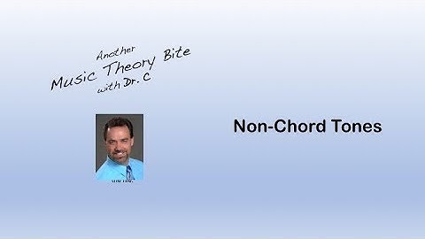 Non-Chord Tones