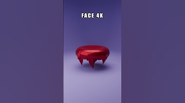 1 vs  16k Faces cloth simulation #blenderanimation #3dart #animation #shorts #satisfying