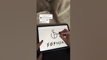 Mastering SOPHIA Logo Design with Procreate #LetterLogo #NameLogo