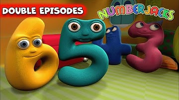 Numberjacks 🏫 Season 1, Episode 03-04 | DOUBLE FULL EPISODES