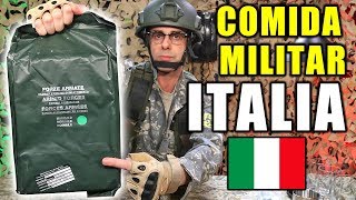 Probando COMIDA DE SUPERVIVENCIA MILITAR de ITALIA