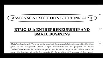 BTMC 134 IGNOU SOLVED ASSIGNMENT 2020-21