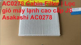 AC0278 Cabin Filter | Lọc gió máy lạnh cao cấp JS Asakashi AC0278 | AE9Z-19N619-A |  Ford Explorer
